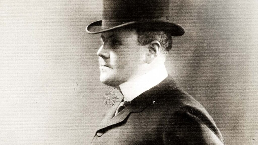 Portrait de Maurice Burrus, bâtisseur de l'Auberge des Dauphins.